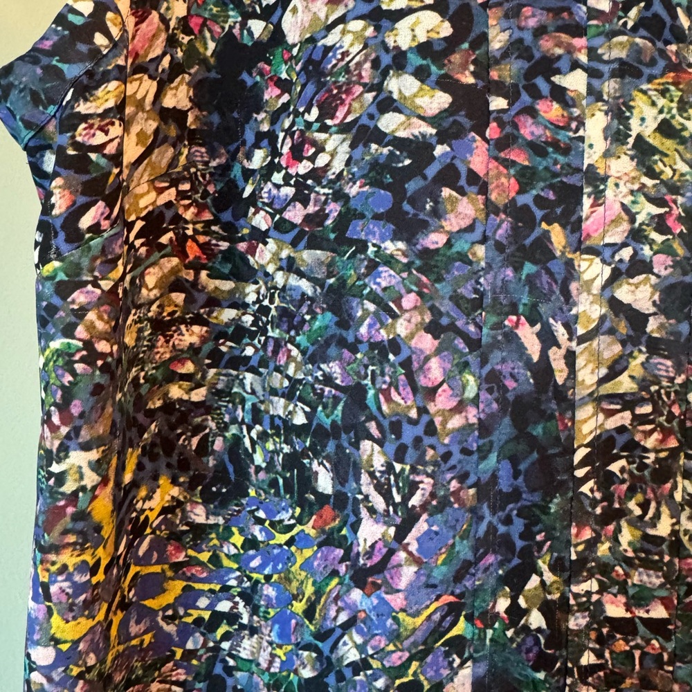 Cabi Stained Gem Multicolor Patterned Blouse Us L - image 5